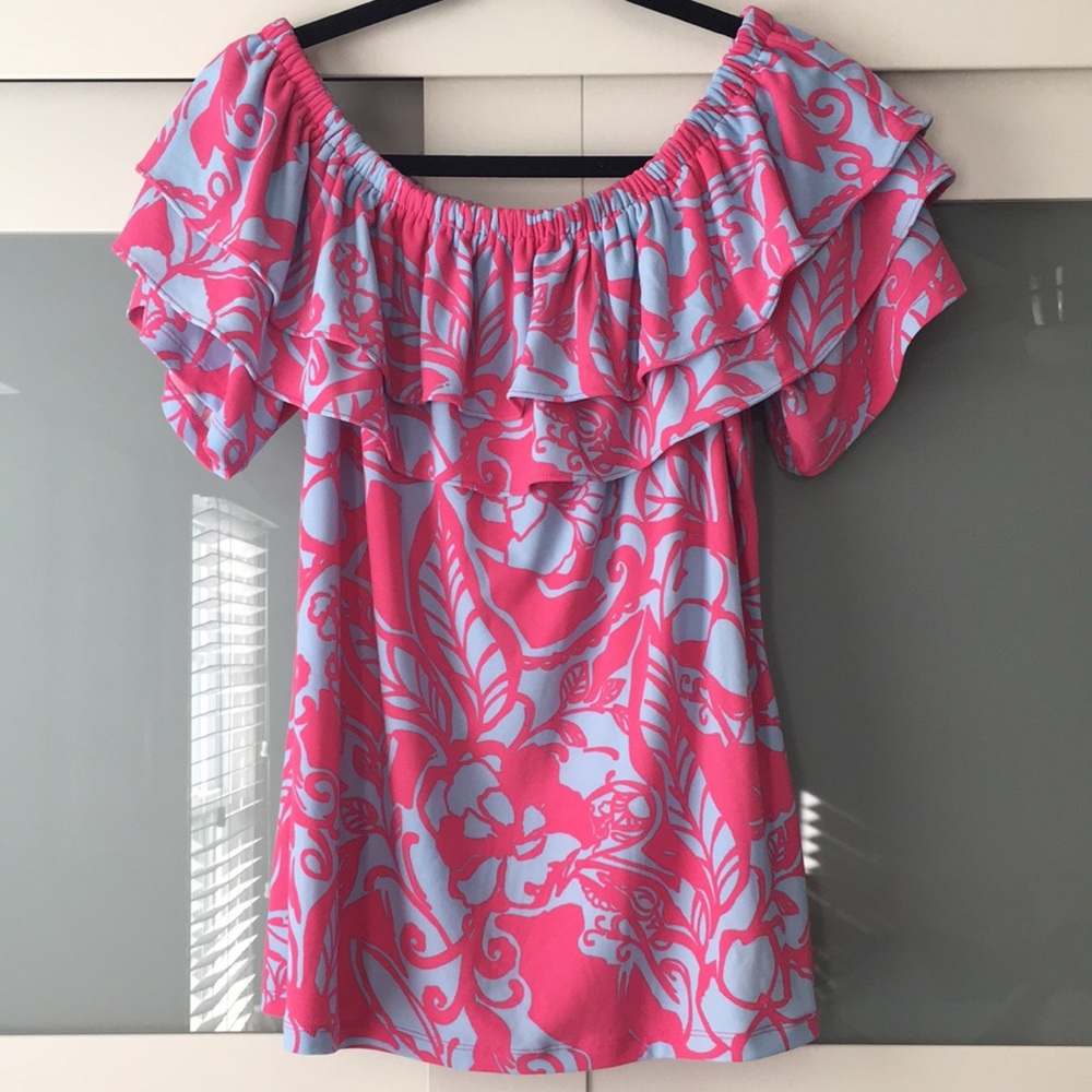 Charter Club Ruffled Off-The-Shoulder Top - Picture 2 of 7